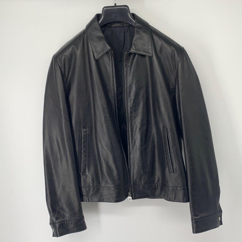 Salvatore Ferragamo Authentic 100% Leather Jacket